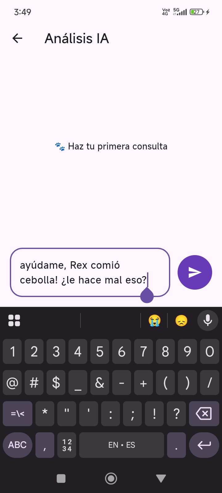 App Mis Huellitas — análisis con IA